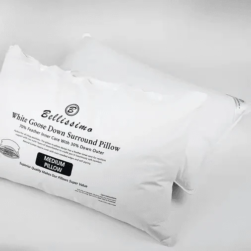 Pure natural down surround pillow