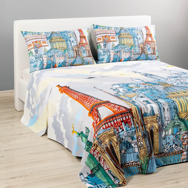 completo-lenzuola-copriletto-caleffi-paris-cotone-12253