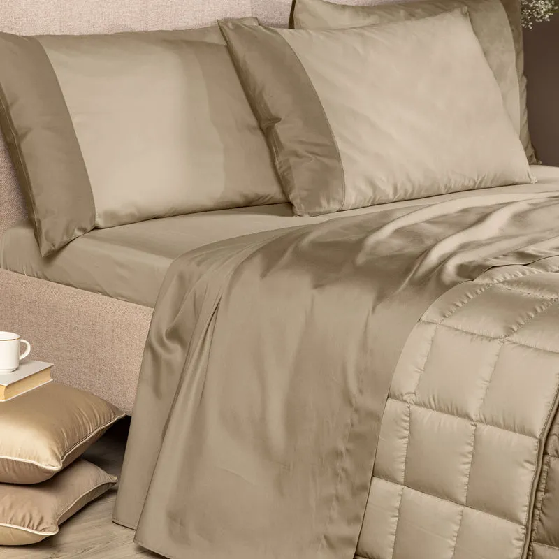 Completo Lenzuola Suite Double in Raso di cotone