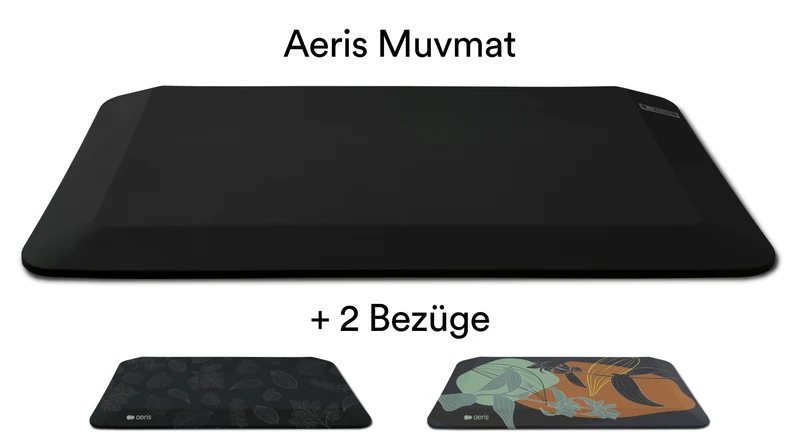 Aeris Muvmat schwarz Combi Leaft Art, Lilly