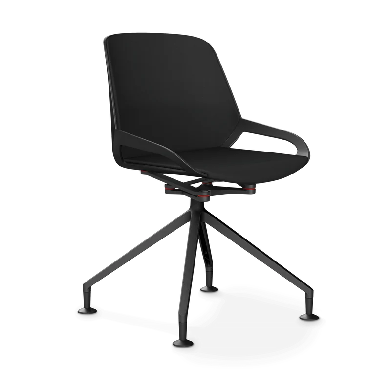 Aeris Numo Comfort Fußkreuz Gleiter Kunstleder Mediflex schwarz