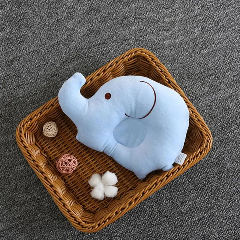 Coussin anti tête plate bébé éléphant