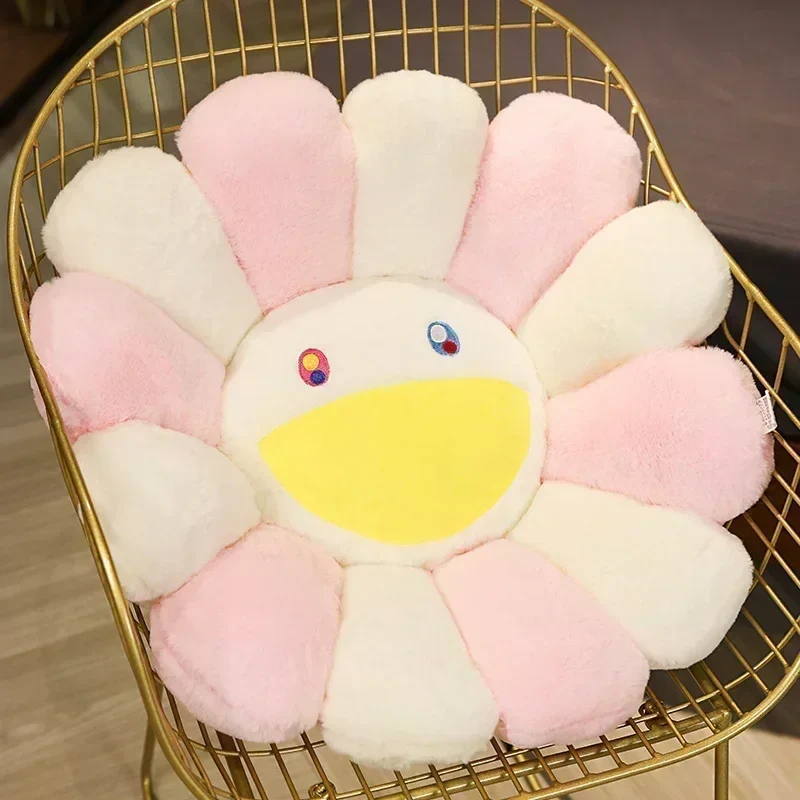 Coussin fleur multicolore