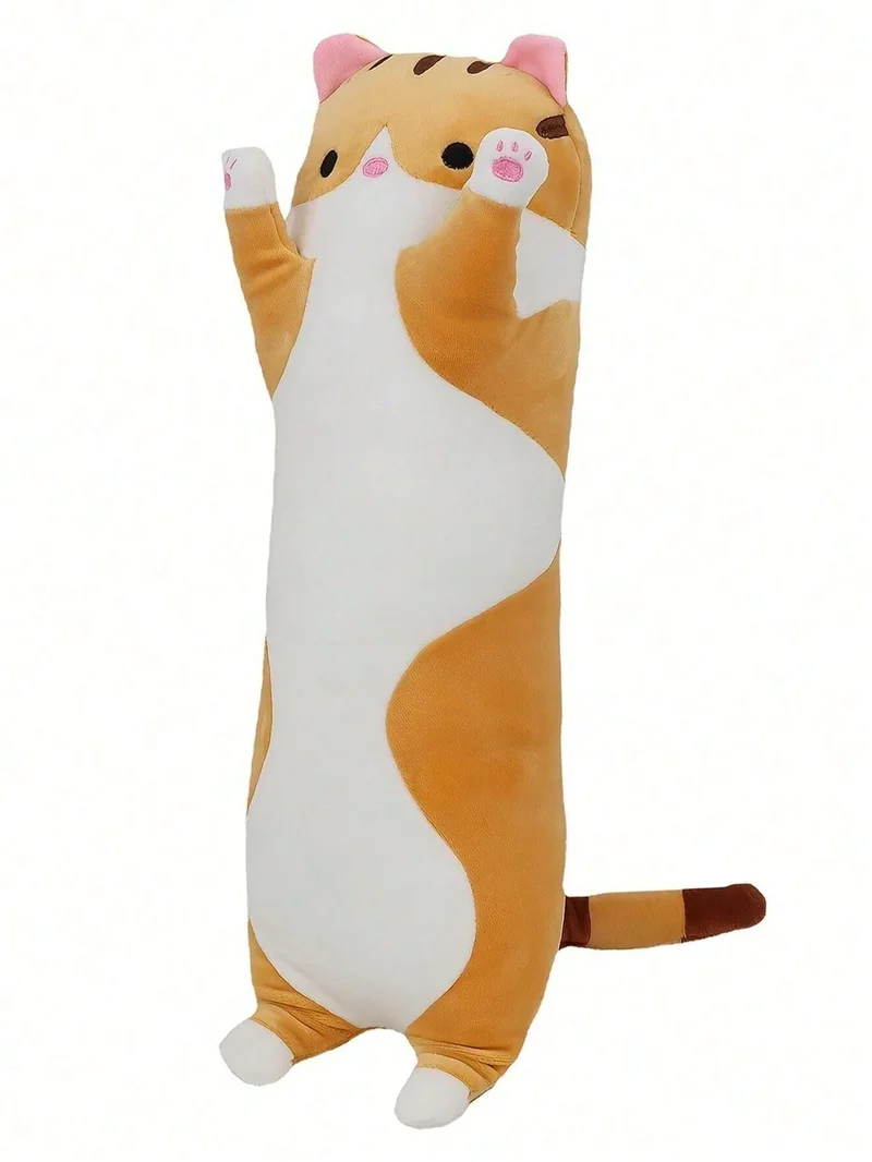 Coussin peluche chat