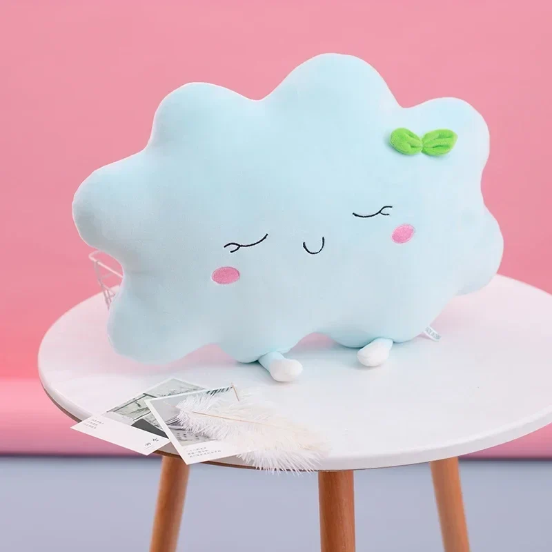 Coussin nuage bleu