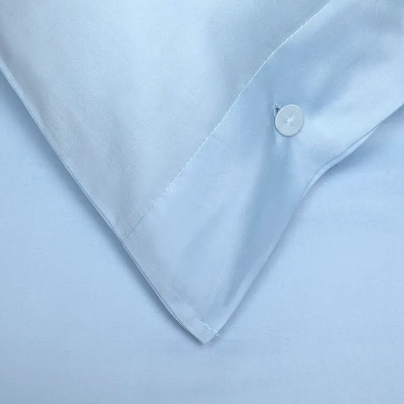 Pelle d'uovo 300 Thread Cotton sateen Bedlinen COLOURS - Sky Blue - Pillowcase