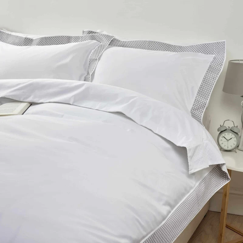 Madison 550 Thread Pure Cotton Sateen Steel - Duvet Cover