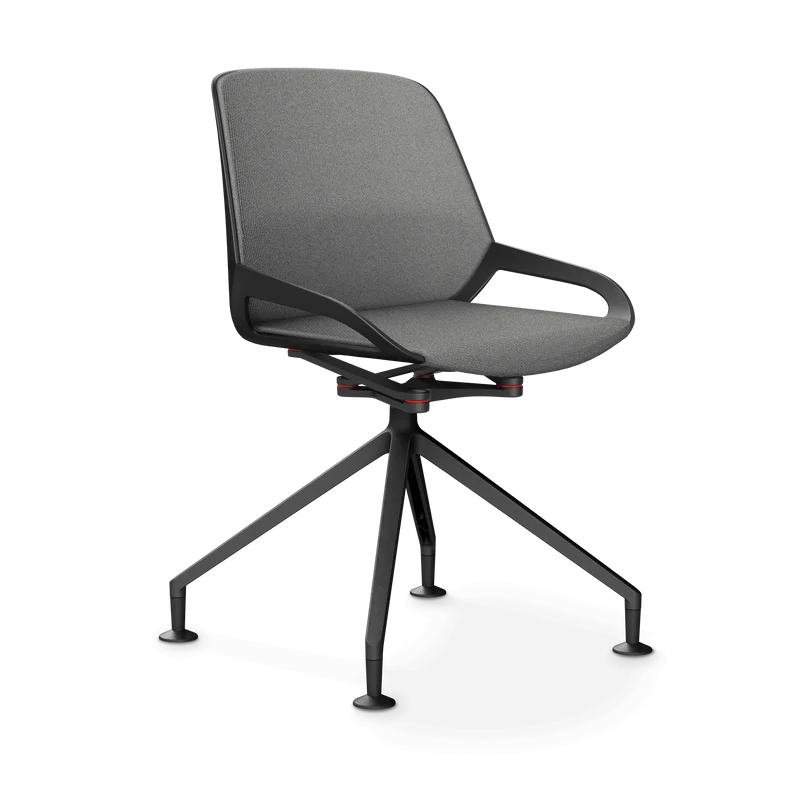 Aeris Numo Comfort Fußkreuz Gleiter Sitzbezug hellgrau meliert