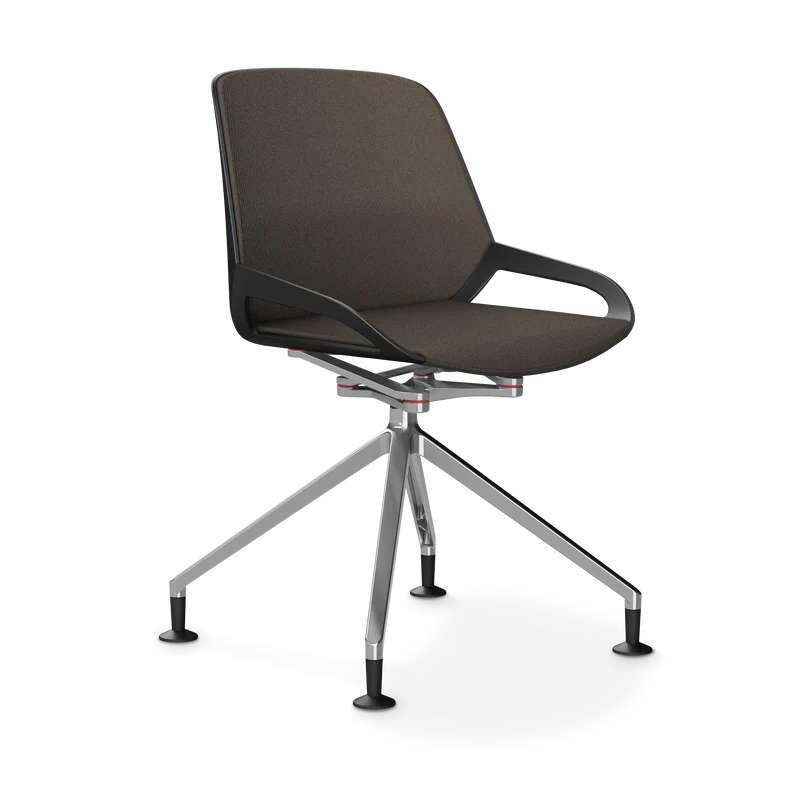 Aeris Numo Comfort Fußkreuz Gleiter Sitzbezug braun meliert