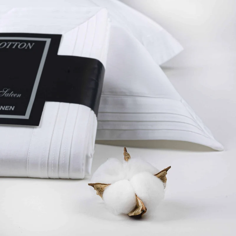 Egyptian 600 Thread Cotton Sateen Triple Pin Tuck - Pillowcase