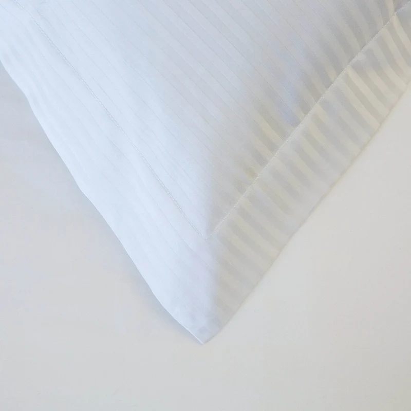 Egyptian 500 Thread Cotton Sateen Micro-stripe Pillowcase