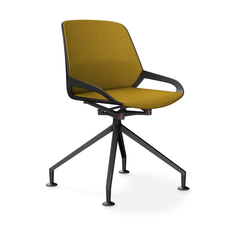 Aeris Numo Comfort Fußkreuz Gleiter Sitzbezug gelb meliert