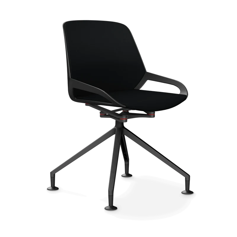 Aeris Numo Comfort Fußkreuz Gleiter Sitzbezug schwarz