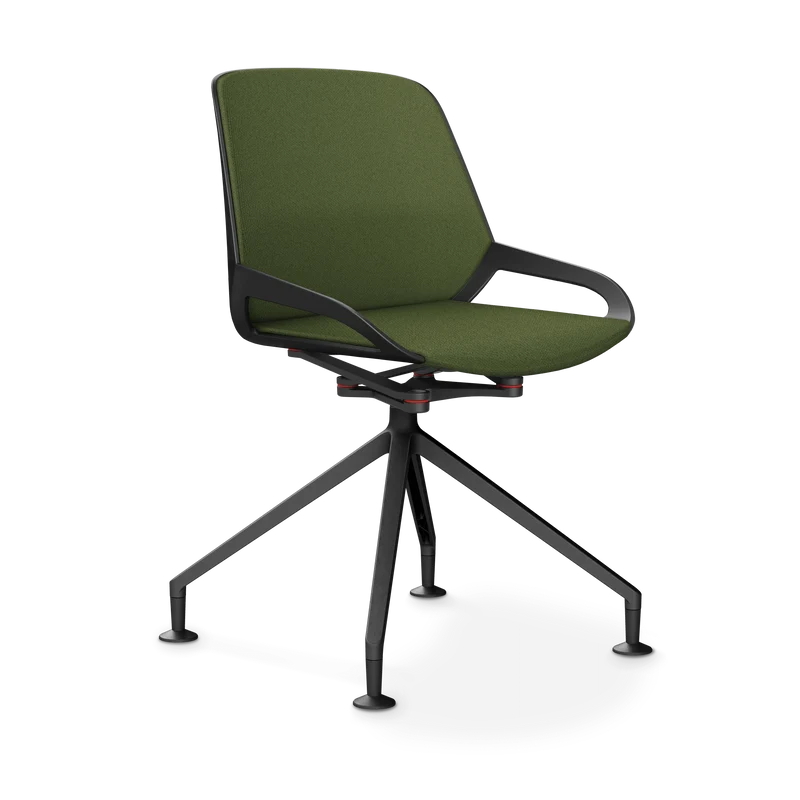 Aeris Numo Comfort Fußkreuz Gleiter Sitzbezug farngrün meliert