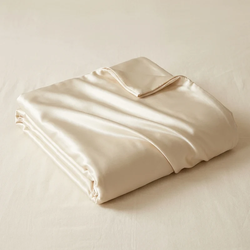 Couverture Rafraîchissante en Soie de Mûrier – 100% Soie Naturelle Grade A