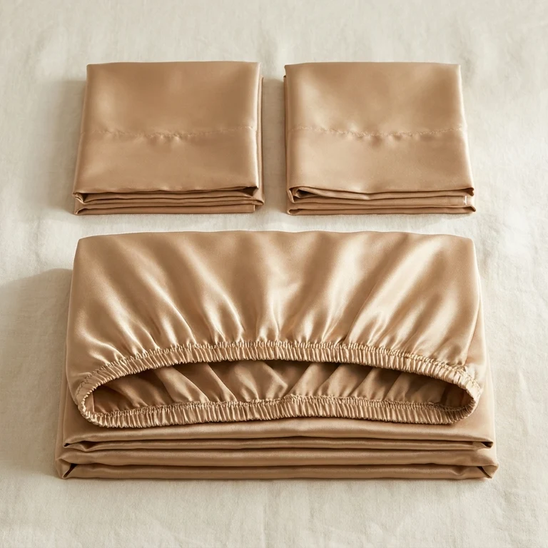 Parure de Lit 3 Pièces en Satin – Toucher Frais
