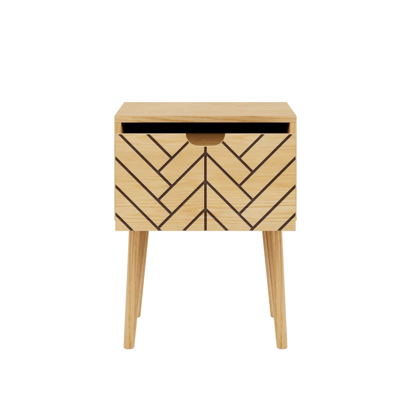 Comodino in legno Ali