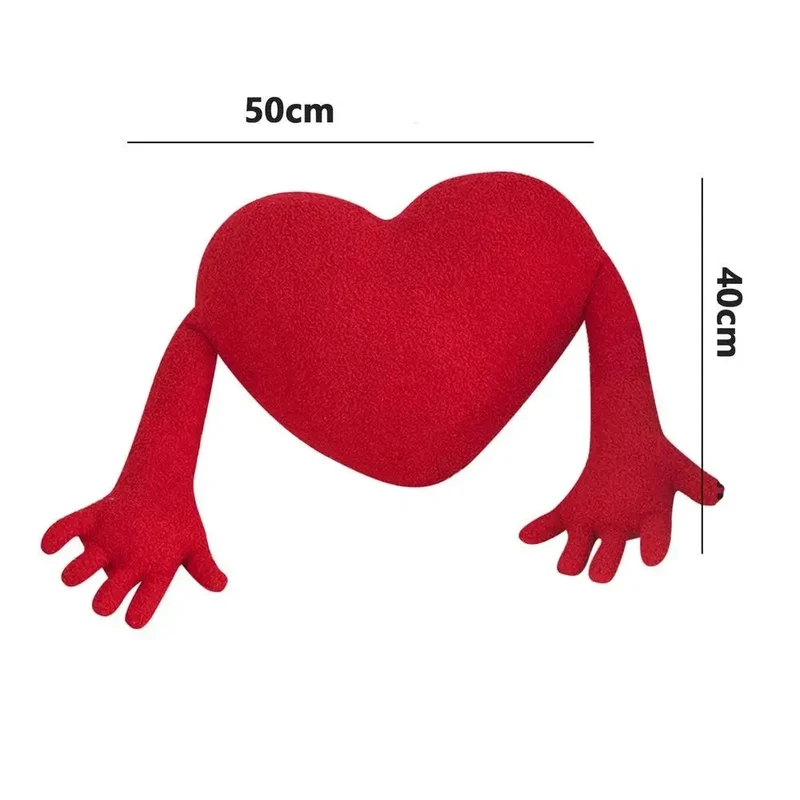 Coussin coeur avec bras
