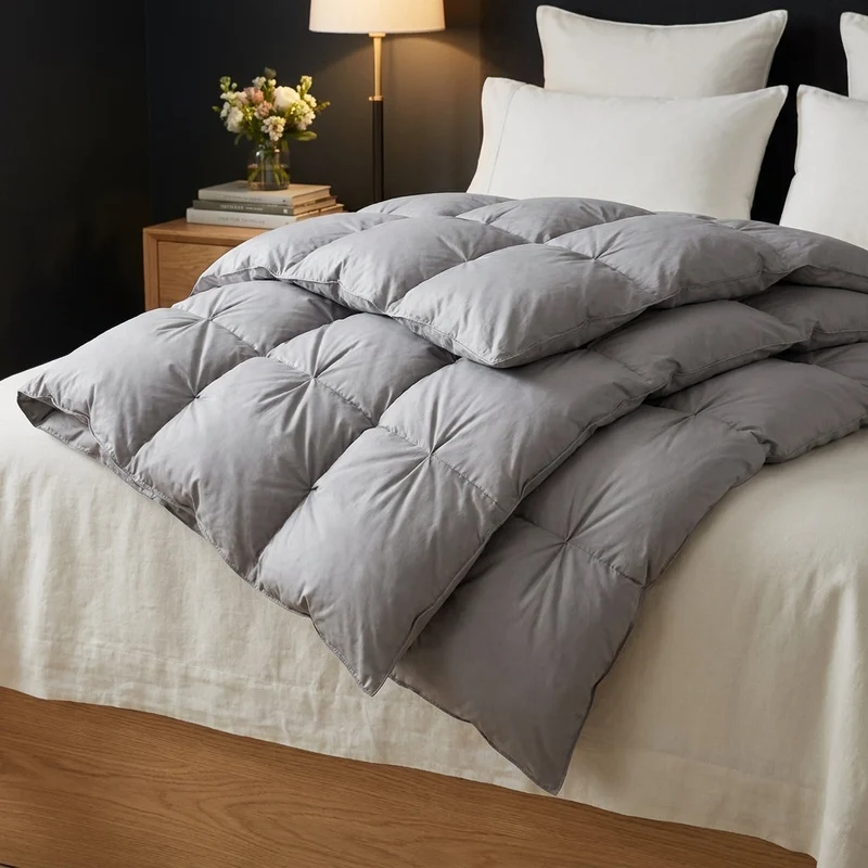 Couette en Duvet d'Oie Blanc 100% — Confort Premium Toutes Saisons