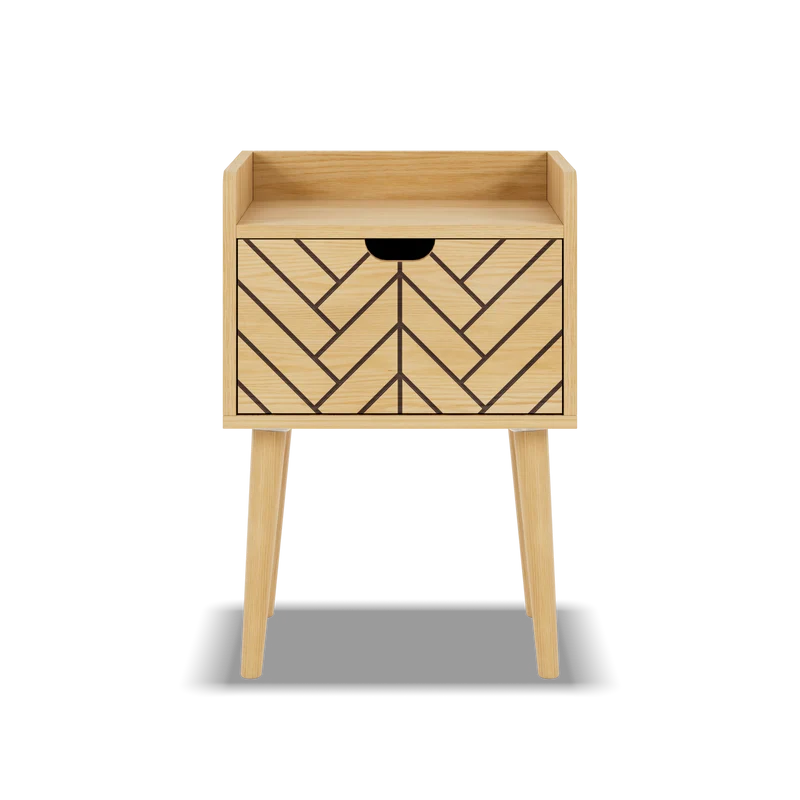 Comodino in legno Alba