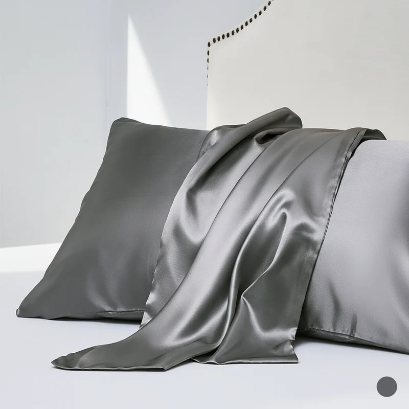 Lot de 2 Taies d'Oreiller en Satin