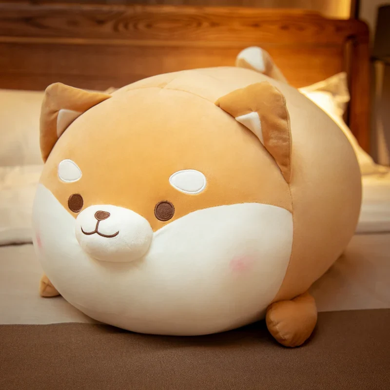 Coussin peluche chien