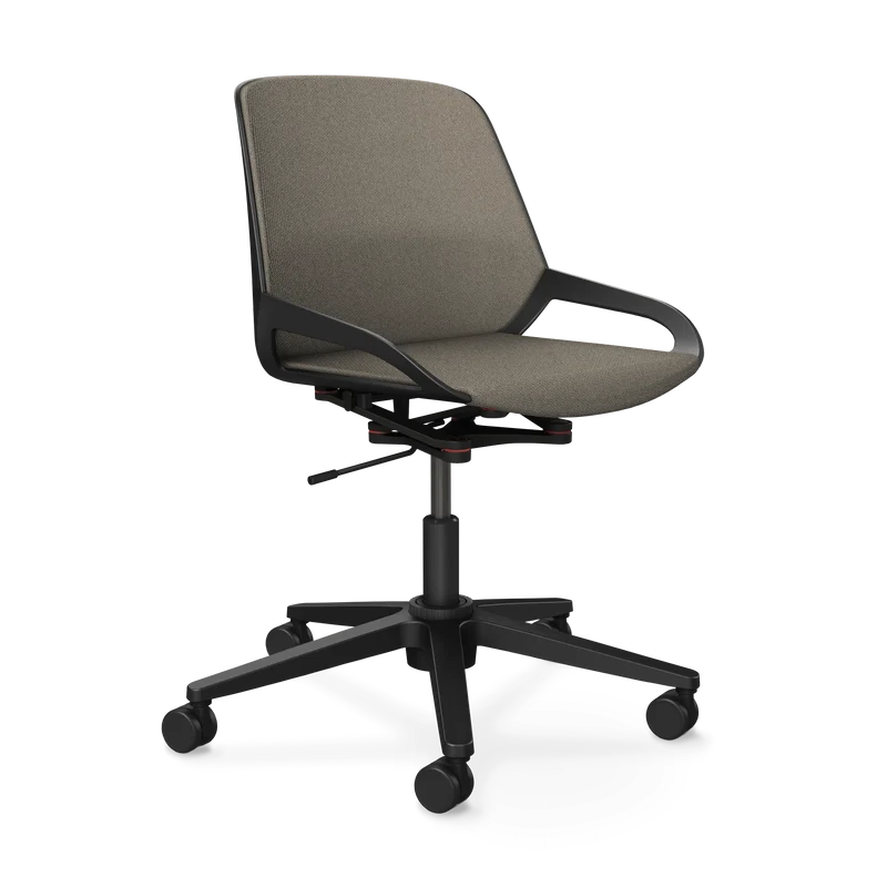 Aeris Numo Task Gestellfarbe schwarz Sitzbezug beige meliert