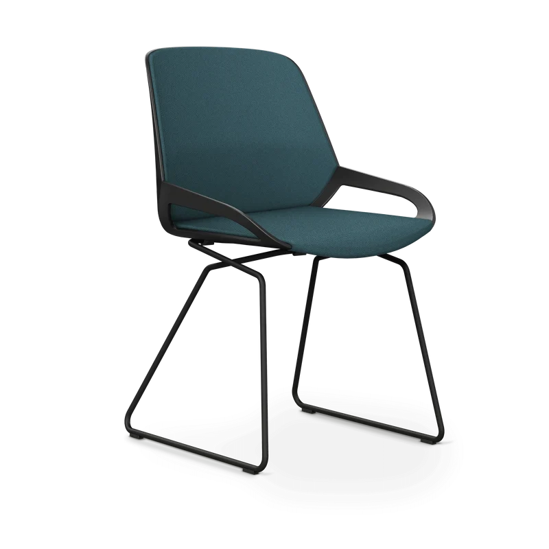 Aeris Numo Comfort Kufengestell Sitzbezug blau meliert