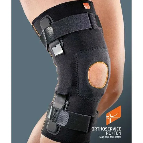 GenuFIT 15 – Ortesi per Ginocchio con Aste Articolate e Stabilizzatore Rotuleo