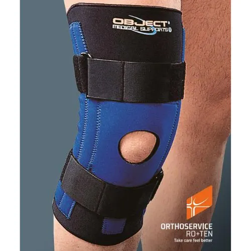 Object 08 – Ginocchiera Tubolare in Neoprene con Stecche a Spirale e Stabilizzatore Rotuleo