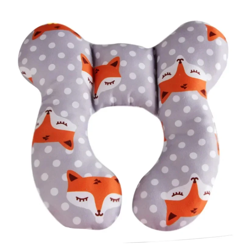 Coussin anti tête plate avec des motifs renards