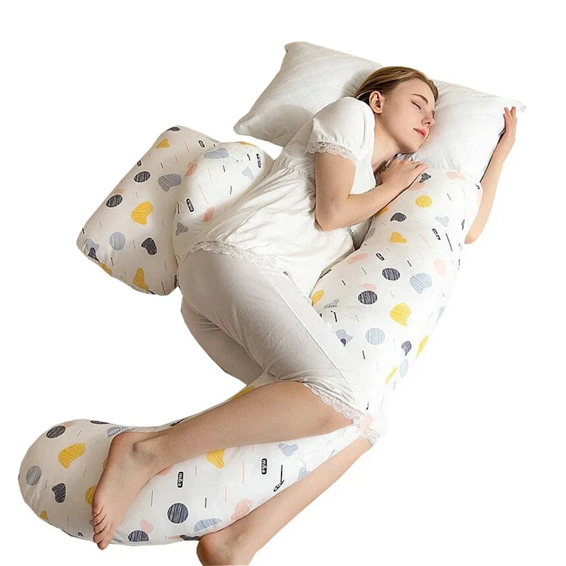 Coussin de grossesse pour dormir avec des motifs
