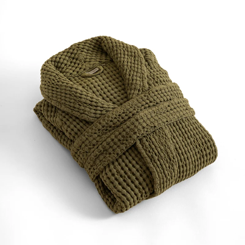 Accappatoio nido d'ape stonewashed