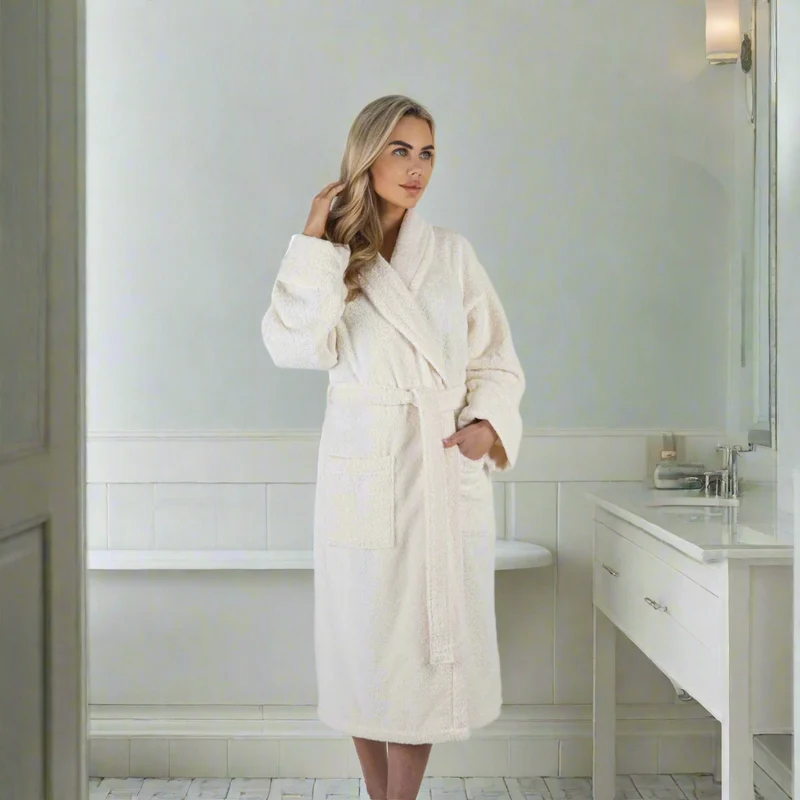Hotel Quality Terry Towelling Cotton Bathrobe 400gsm