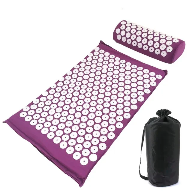 Coussin massant shiatsu de couleur violette