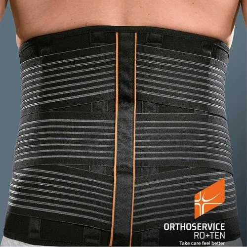 LumboFIT72 – Busto Ortopedico Elastico Alto | Stabilizzazione Lombare con Pelotte Rigide