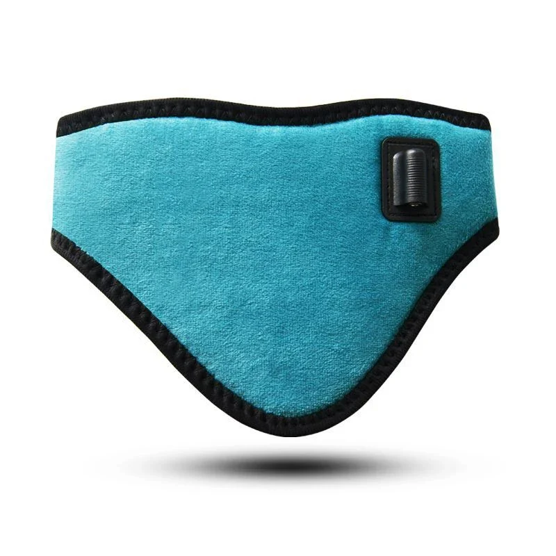 Coussin chauffant cervicales électrique de couleur bleue