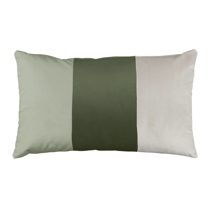 Cuscino in Velluto con Tecnica Patchwork Rettangolare - Arcimboldi Patchwork