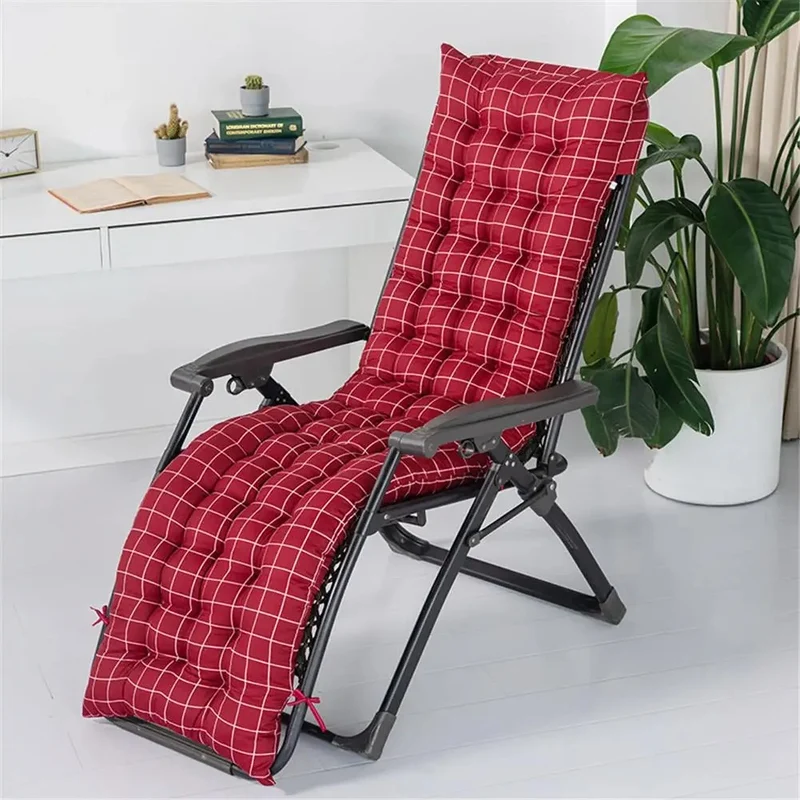 Coussin chaise longue imperméable à motif de rayures