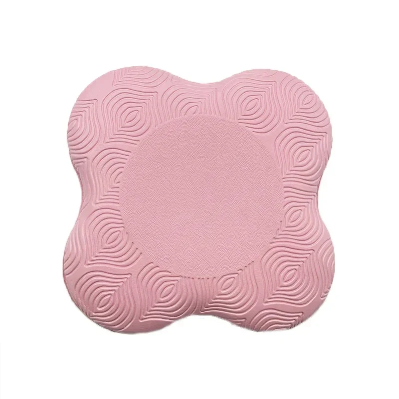 Coussin genoux yoga rose et épais