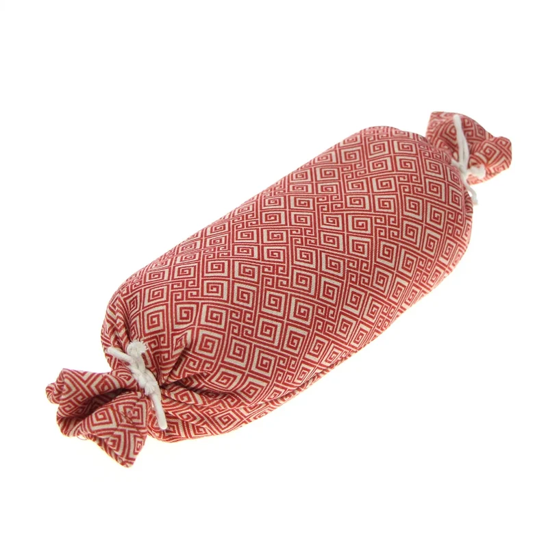 Coussin graine de lin chauffant à motifs géométriques