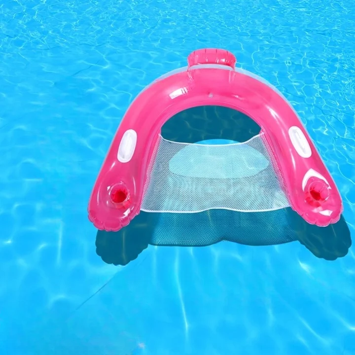 Coussin piscine flottant et gonflable en forme de U