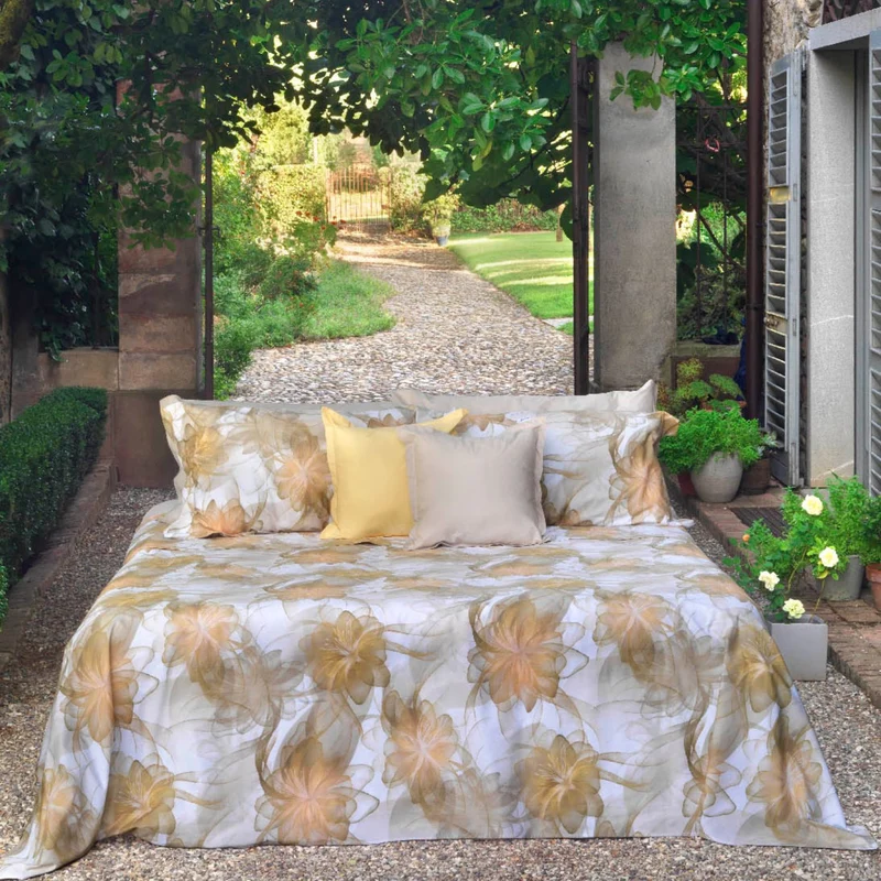 Completo Lenzuola Sea flower Floreale in Percalle