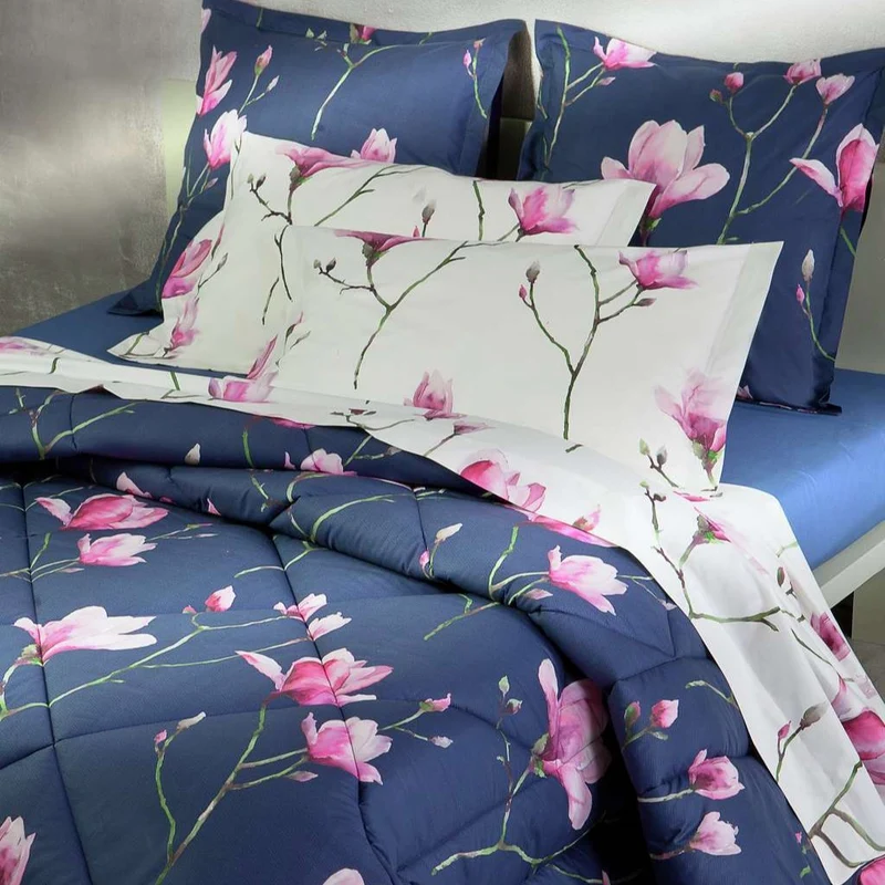 Copripiumino con federe pink magnolia