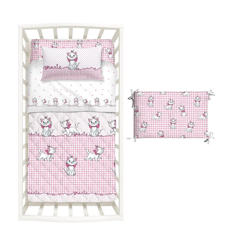 Copriletto con Paracolpi Baby Aristogatti in Cotone 80 gr/mq