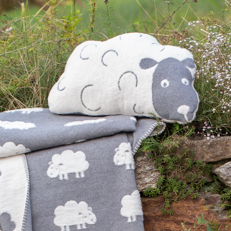 Cuscino Arredo in Cotone a Forma di Pecora - Deco