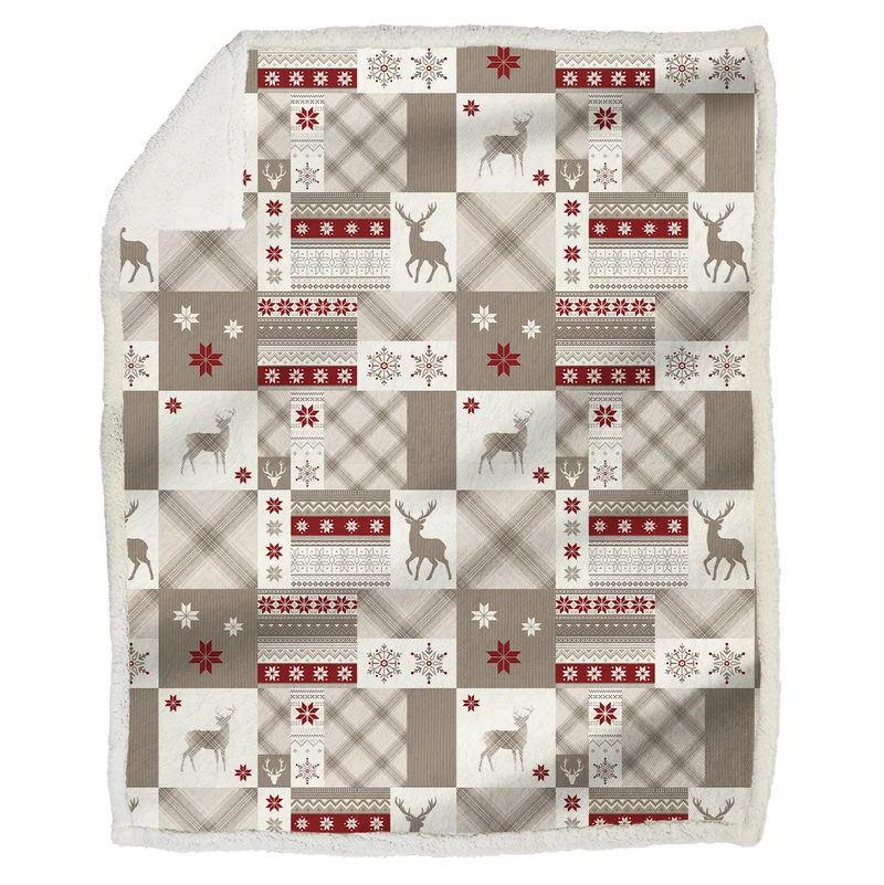 Plaid Morbidotto in MicroPile Fantasia Tartan - Canazei