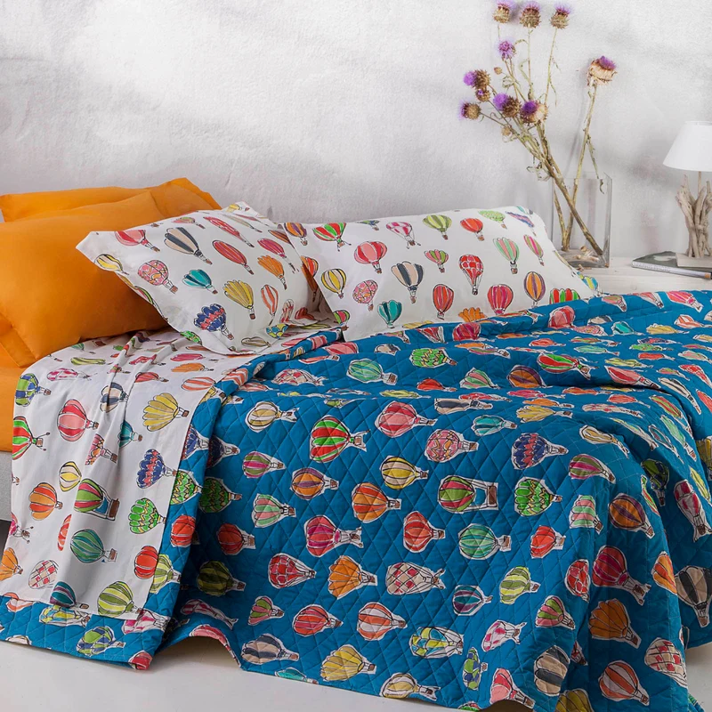 Copriletto Primaverile balloons Moderno in Percalle 90 gr/mq