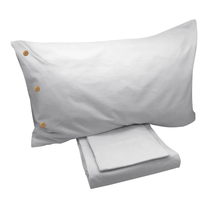 Completo Lenzuola di Cotone StoneWashed No Stiro - Daniel