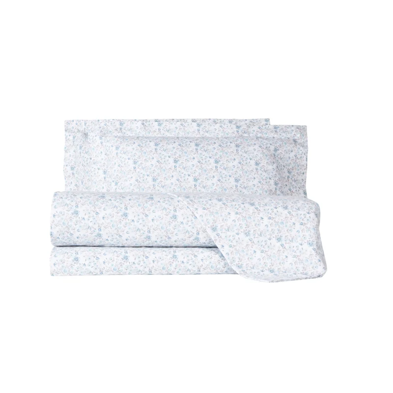 Completo Lenzuola piccole rose Floreale in Flanella
